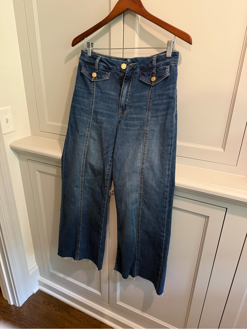 Kut from the Kloth Meg Wide Leg Jean Dark Blue